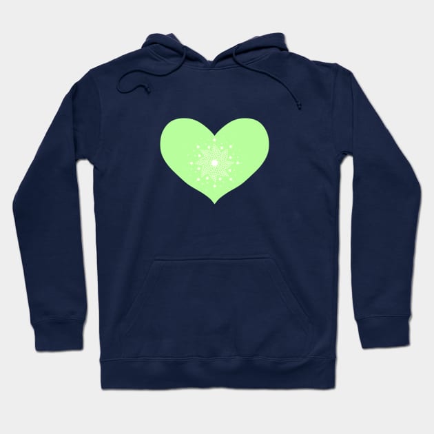 Green Heart Hoodie by Jaspreet Kaur